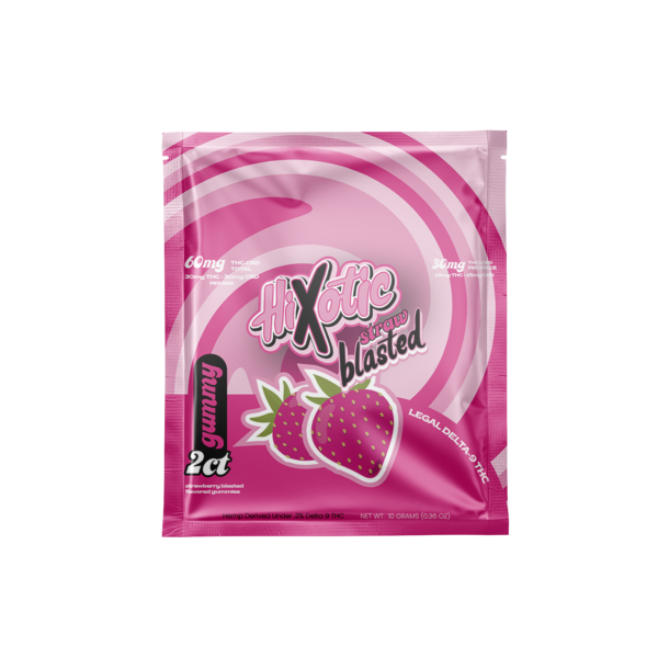 Hixotic -Strawblasted D9 Gummies (2ct)
