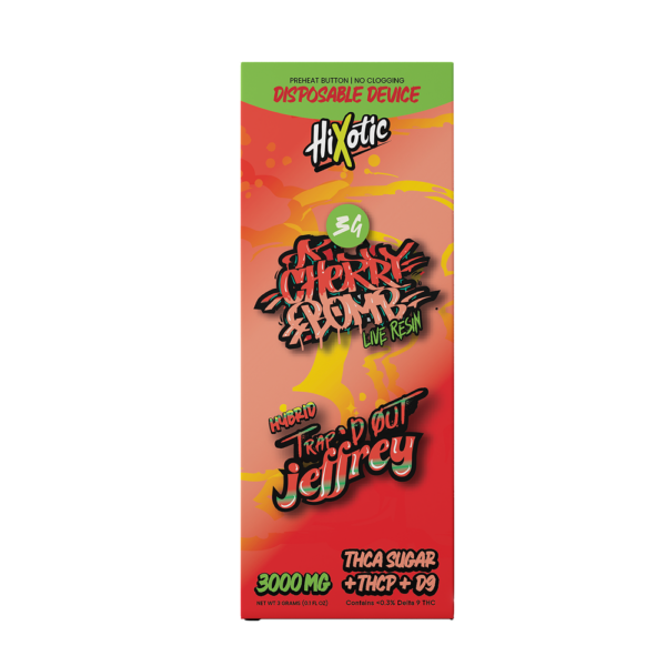 Trap'd Out Jeffrey - Cherry Bomb 3G Disposable (Hybrid)