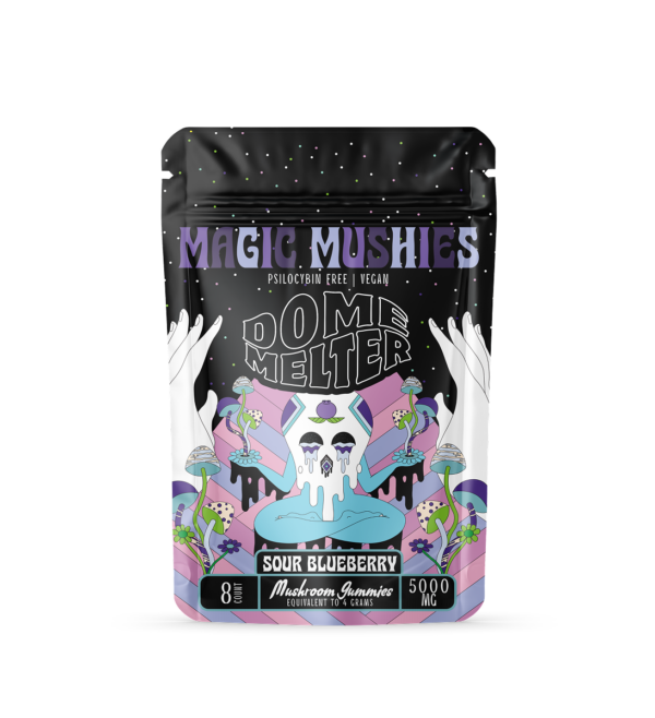 Domemelter - Sour Blueberry 8 Count Mushroom Gummies