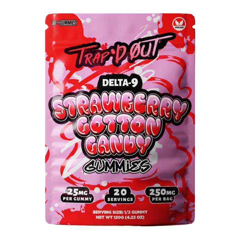 Trap'd Out - Strawberry Cotton Candy D9 Gummies